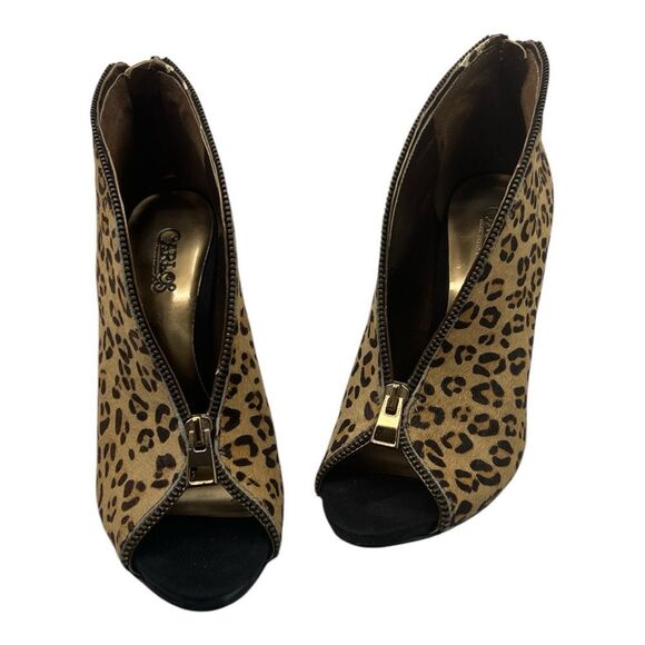 Carlos Santana Veruca leather upper fur 7.5 heels - Picture 1 of 7